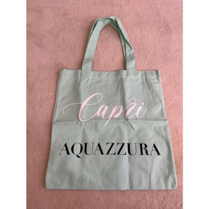 Aquazzura Capri Tote Bag, OS, Aqua